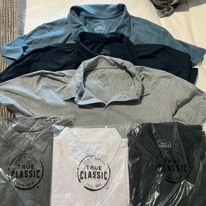 6 Mens Polos - True Classic Tees Brand